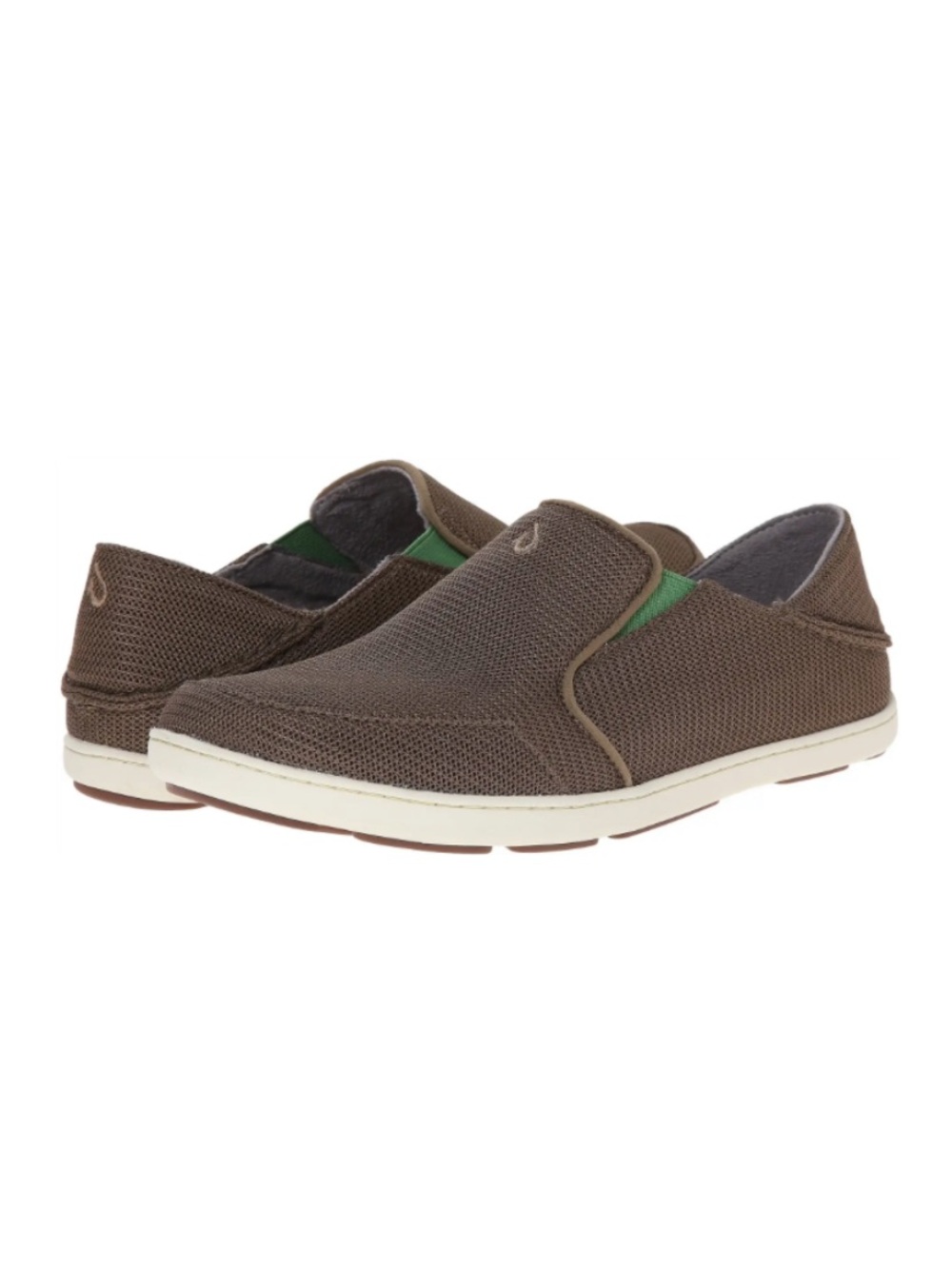 OluKai Nohea Mesh Shoes Slip on Loafers Mustang Lime Peel Mens 8.5